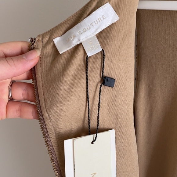 NWT M.M Couture gold sequin cocktail party mini dress - Picture 6 of 6